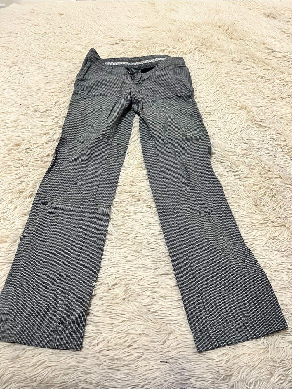 Diesel Women's Gray Pinstripe Dress Pants